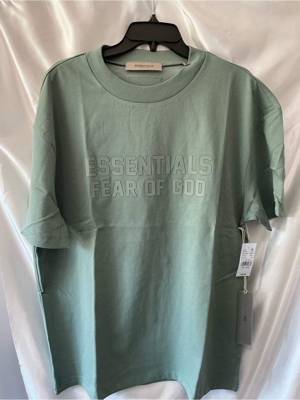 NWT Essentials Fear of God Logo Tee Sycamore Small Oversized